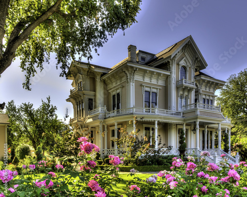 Photo: Victorian house with roses Victorian house with roses