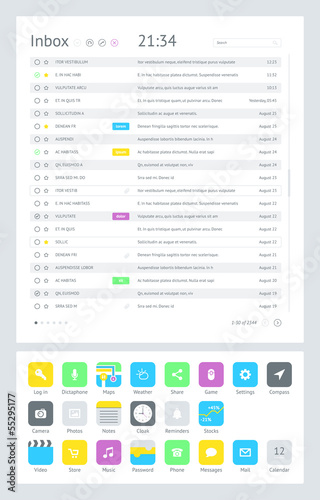 Vector: UI is a set components featuring the flat design UI is a set components featuring the flat design