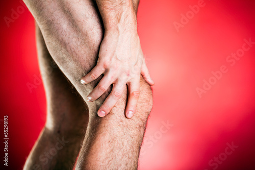 Photo: Running physical injury, knee pain Running physical injury, knee pain