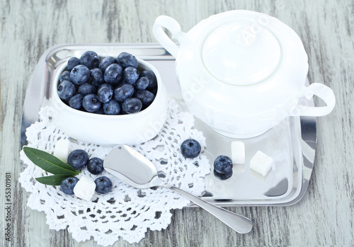 Photo: Blueberries in plate Blueberries in plate