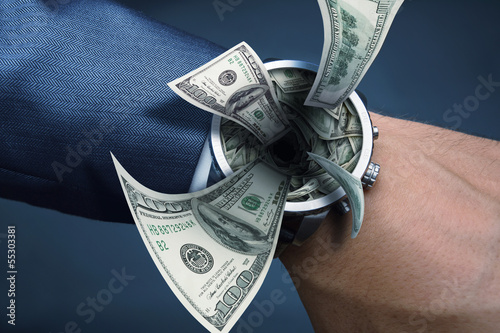 Photo: Sucking money Sucking money