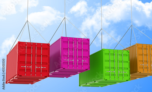 Illustration: Die fliegenden Container Die fliegenden Container