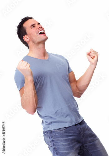 Photo: Happy man. Happy man.