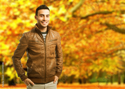 Photo: Autumnal young man portrait Autumnal young man portrait
