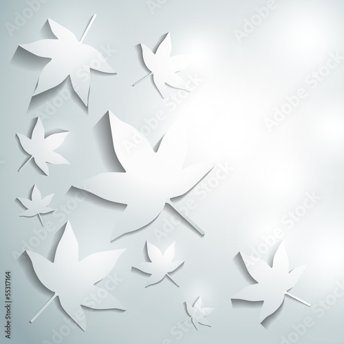 Vector: abstract background with trees leaves with shadows abstract background with trees leaves with shadows