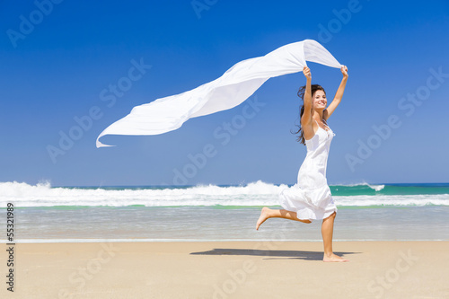 Photo: Jumping with a white tissue Jumping with a white tissue