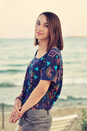 Photo: girl on the beach girl on the beach