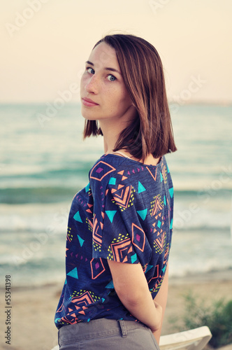 Photo: girl on the beach girl on the beach