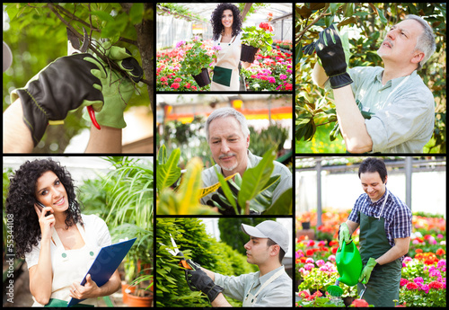 Photo: Gardeners at work Gardeners at work