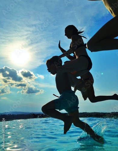 Colección Instant: kids jumping in pool kids jumping in pool