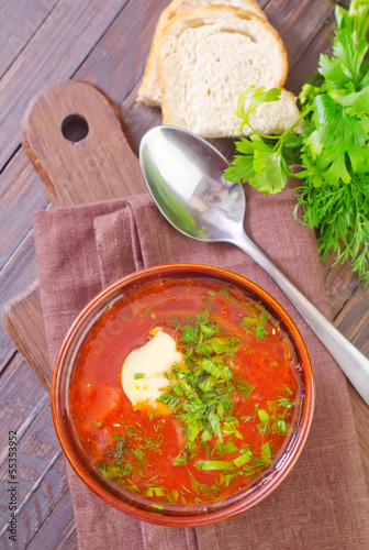 Photo: fresh beet soup fresh beet soup