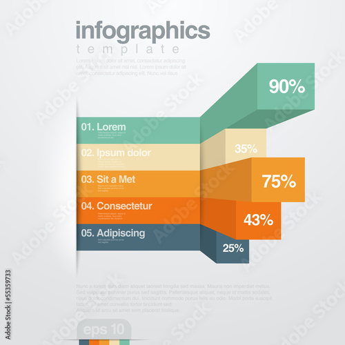Vector: Infographics vector design template. Creative diagram Infographics vector design template. Creative diagram