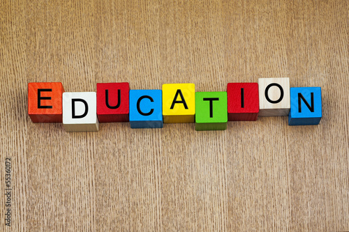 Photo: Education in words / letters Education in words / letters