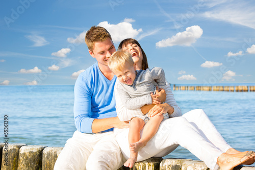Photo: familie am strand familie am strand