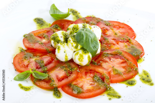 Photo: tomatoes with cheese tomatoes with cheese