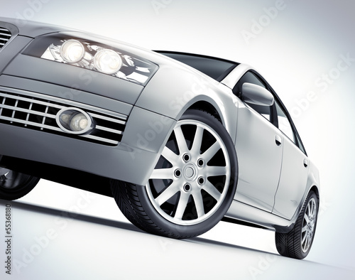 Illustration: Weisser Sportwagen Weisser Sportwagen
