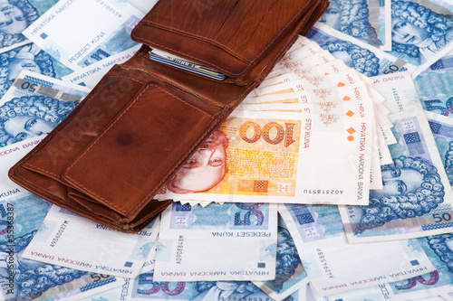 Photo: Croatian money, Kuna Croatian money, Kuna