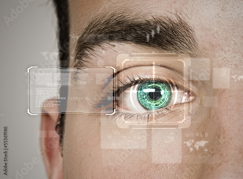 Photo: Identification of eye Identification of eye