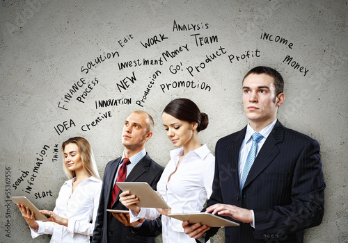 Photo: Businesspeople team posing Businesspeople team posing