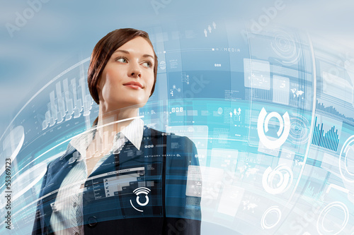 Photo: Businesswoman smiling Businesswoman smiling