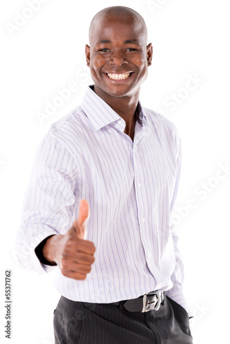 Photo: Business man with thumbs up Business man with thumbs up