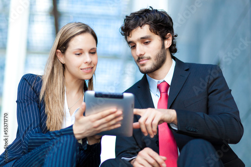 Photo: Businesspeople working together Businesspeople working together