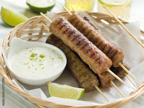Photo: Minced meat kebab Minced meat kebab