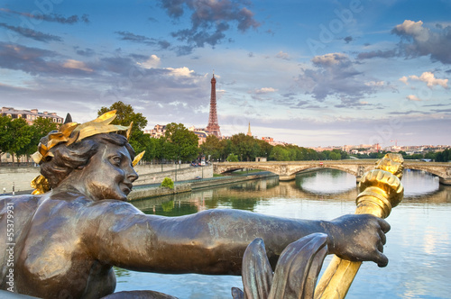Photo: Pont Alexandre III & Eiffel Tower, Paris Pont Alexandre III & Eiffel Tower, Paris