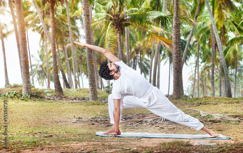 Photo: Yoga in tropical India Yoga in tropical India