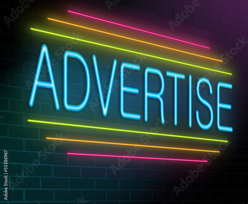 Illustration: Advertise concept. Advertise concept.