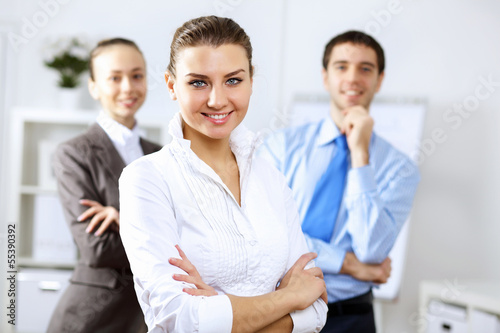 Photo: Young business people working together Young business people working together