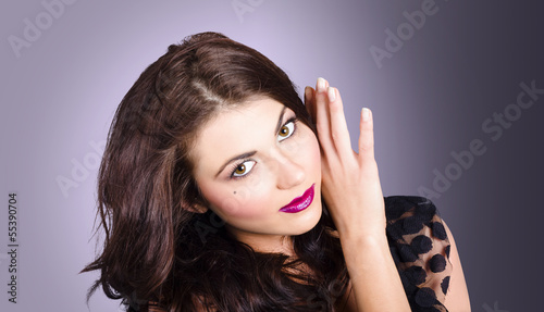 Photo: Cosmetic beauty portrait. Perfect makeup woman Cosmetic beauty portrait. Perfect makeup woman