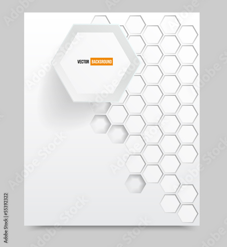 Vector: Vector blank Background with 3d element Vector blank Background with 3d element
