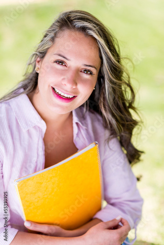 Photo: Happy female student Happy female student