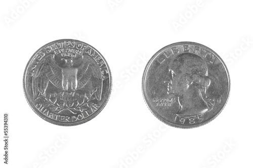 Photo: Quarter dollar Quarter dollar