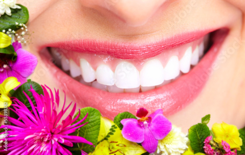 Photo: Beautiful woman teeth and smile. Beautiful woman teeth and smile.