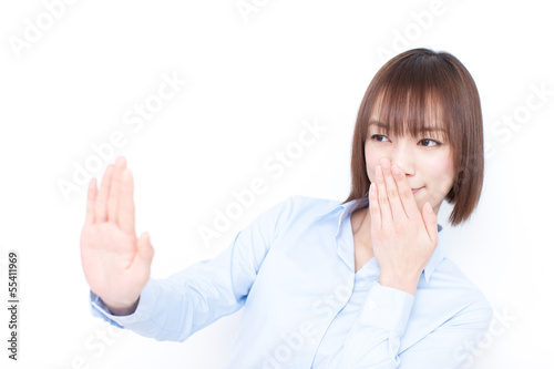 Photo: 嫌がる女性 嫌がる女性