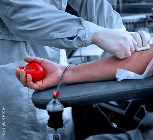 Photo: Blood donor Blood donor