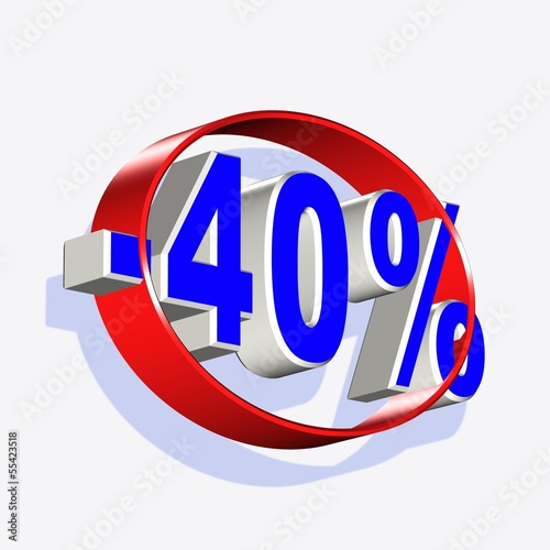 Illustration: 40% 40%