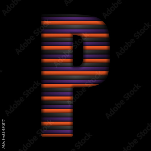 Vector: Halloween Alphabet Letters Stripe Black Orange Purple Vector Halloween Alphabet Letters Stripe Black Orange Purple Vector