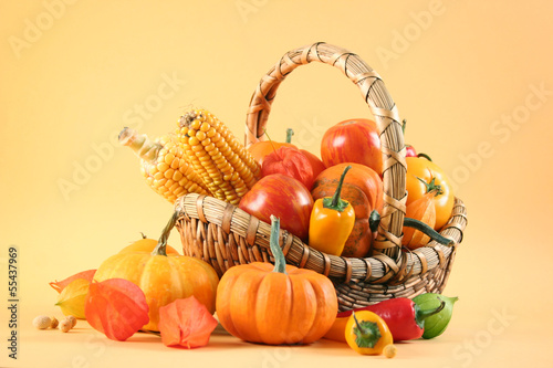 Photo: vegetarian basket vegetarian basket