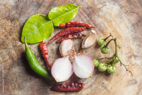 Photo: Thai food ingredient. Thai food ingredient.