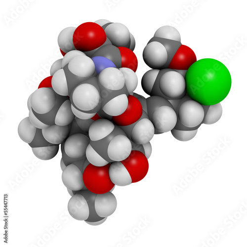 Illustration: pimecrolimus eczema (atopic dermatitis) drug, chemical structure pimecrolimus eczema (atopic dermatitis) drug, chemical structure