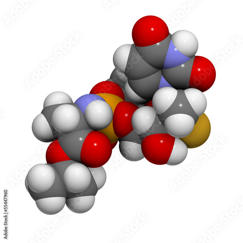 Illustration: Sofosbuvir experimental (2013) hepatitis C virus drug Sofosbuvir experimental (2013) hepatitis C virus drug