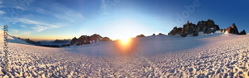 Instant Collection: panorama of sunrise in the mountains panorama of sunrise in the mountains