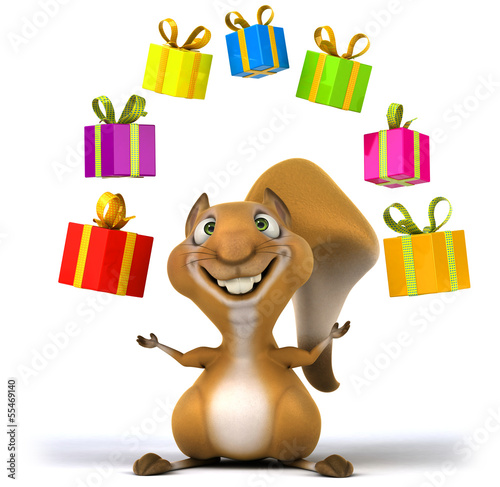 Illustration: Fun squirrel Fun squirrel