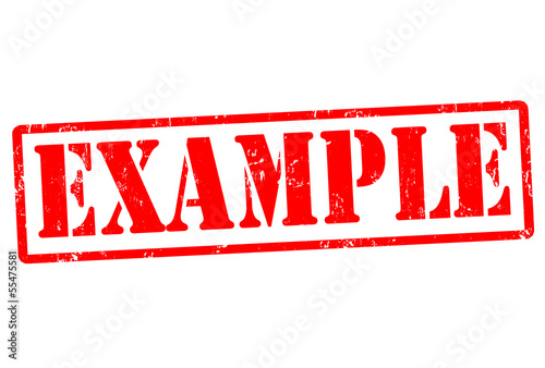 Vector: Example stamp Example stamp