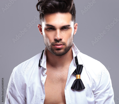 Photo: closeup of an attractive young man closeup of an attractive young man