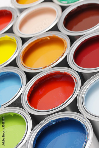 Photo: Bunte Farbdosen Bunte Farbdosen