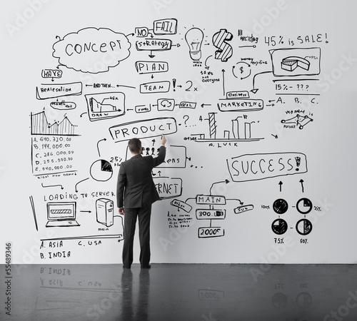 Photo: man drawing concept man drawing concept